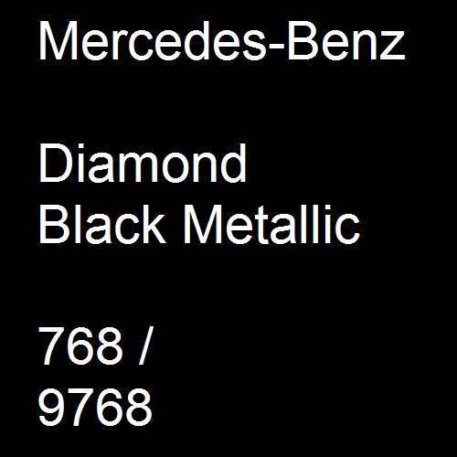 Mercedes-Benz, Diamond Black Metallic, 768 / 9768.